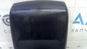 Rear center console trim for Toyota Prius V 15-17, black, with cup holders, scratches