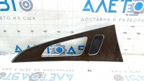 Door trim panel (cards) rear left Audi A6 C7 12-18 wood grain (brown ash), scratches