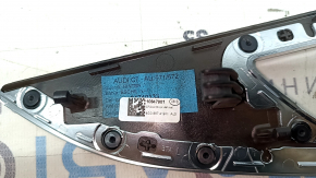 Door trim panel (cards) rear left Audi A6 C7 12-18 wood grain (brown ash), scratches