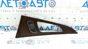 Door trim panel (cards) rear right Audi A6 C7 12-18 wood grain (brown ash), broken fastener