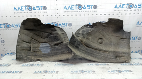 Front right fender liner, front part of Audi A6 C7 16-18 rest, scuffs, disconnected, tears