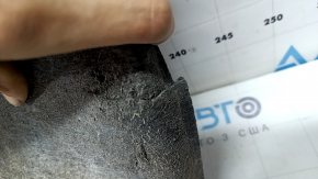 Front right fender liner, front part of Audi A6 C7 16-18 rest, scuffs, disconnected, tears