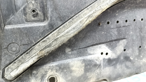 Front bumper guard for Audi A6 C7 16-18 (restored), with lip, scuffed, dented