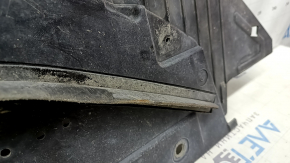 Front bumper guard for Audi A6 C7 16-18 (restored), with lip, scuffed, dented
