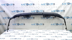 Rear bumper lip for Toyota Prius V 15-17 rest, black, scratches, broken fasteners, crack, pressed