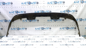 Rear bumper lip for Toyota Prius V 15-17 rest, black, scratches, broken fasteners, crack, pressed