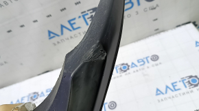 Rear bumper lip for Toyota Prius V 15-17 rest, black, scratches, broken fasteners, crack, pressed