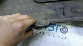 Rear bumper lip for Toyota Prius V 15-17 rest, black, scratches, broken fasteners, crack, pressed