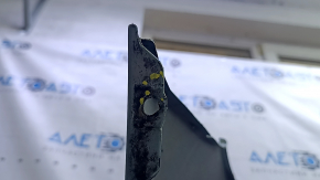 Bare front bumper for a Toyota Prius V 15-17, green, dents, peeling paint, cracks in the mounts
