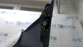 Bare front bumper for a Toyota Prius V 15-17, green, dents, peeling paint, cracks in the mounts