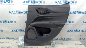 Jeep Compass 22-25 black rear right door panel, black leather insert, scratches, nicks