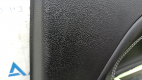 Jeep Compass 22-25 black rear right door panel, black leather insert, scratches, nicks