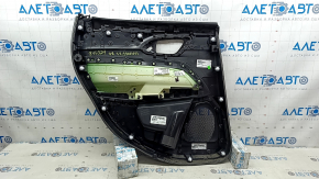 Jeep Compass 22-25 black rear right door panel, black leather insert, scratches, nicks