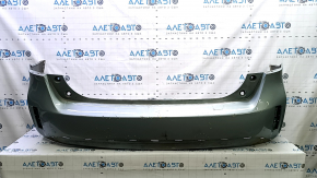 Bare rear bumper for Toyota Prius V 12-17 without lip, green, scratches, dents, cracks