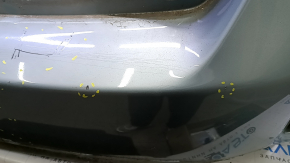 Bare rear bumper for Toyota Prius V 12-17 without lip, green, scratches, dents, cracks