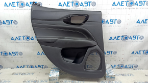 Door trim panel rear left Jeep Compass 22-25 black, insert black leather, scratches, bumps