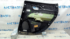 Door trim panel rear left Jeep Compass 22-25 black, insert black leather, scratches, bumps