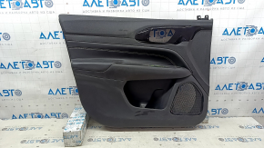 Jeep Compass 22-25 front left door panel, black, black leather insert, whitened plastic, ready for dry cleaning
