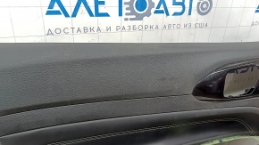 Jeep Compass 22-25 front left door panel, black, black leather insert, whitened plastic, ready for dry cleaning