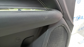 Jeep Compass 22-25 front left door panel, black, black leather insert, whitened plastic, ready for dry cleaning