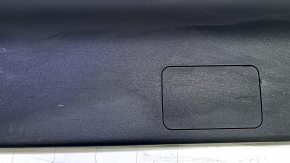 Lower trunk door trim for Toyota Prius V 15-17, black, scratches, worn