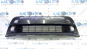 Toyota Prius V 15-17 front bumper lower grille under fog lights, scratches, scuffs, broken fasteners, non-factory holes, dents
