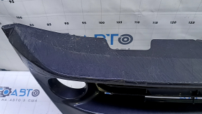 Toyota Prius V 15-17 front bumper lower grille under fog lights, scratches, scuffs, broken fasteners, non-factory holes, dents
