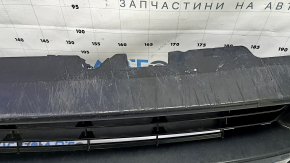Toyota Prius V 15-17 front bumper lower grille under fog lights, scratches, scuffs, broken fasteners, non-factory holes, dents