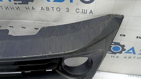 Toyota Prius V 15-17 front bumper lower grille under fog lights, scratches, scuffs, broken fasteners, non-factory holes, dents