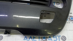 Toyota Prius V 15-17 front bumper lower grille under fog lights, scratches, scuffs, broken fasteners, non-factory holes, dents