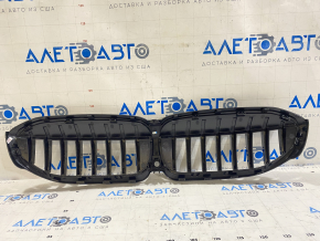 Radiator grill assembly BMW 3 G20 19-22 black gloss, under camera, M Sport