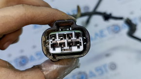 Toyota Prius V 15-17 front bumper wiring, without parking sensors, under DRLs, fog lights, connectors cut off