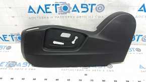 Left side driver's seat trim for Mazda CX-5 19-22, black, electric, worn