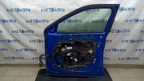 Jeep Compass 17-24 keyless front right door assembly, blue PBJ, dents, scratches