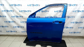 Bare front left door Jeep Compass 17-24 blue PBJ, scratches, dented