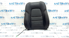 Mazda CX-5 17-23 passenger seat back upholstery, black leather, heated, perforated, dents
