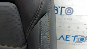 Mazda CX-5 17-23 passenger seat back upholstery, black leather, heated, perforated, dents