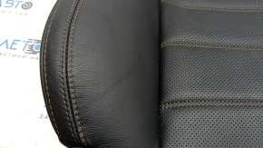 Mazda CX-5 17-23 passenger seat back upholstery, black leather, heated, perforated, dents