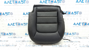 Mazda CX-5 17-23 passenger seat cushion upholstery, black leather, heated, perforated, dented, scratched