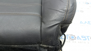 Mazda CX-5 17-23 driver's seat back upholstery, black leather, heated, perforated, dented