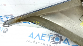 Left Mazda CX-5 22-25 chrome grille molding, broken mount, scratches
