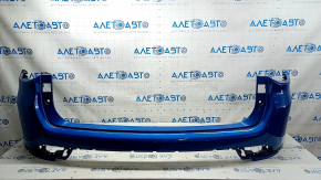 Jeep Compass 22-25 rear bumper, bare upper part, without parking sensors, blue PBJ, scratches, broken fasteners