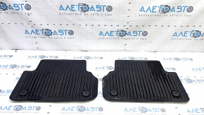 Set of floor mats for the Audi A4 B9 17-19, rubber, black