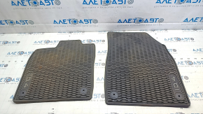 Set of floor mats for Volkswagen ID.4 21-23 rubber black with ID.4 logo