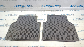 Set of floor mats for Volkswagen ID.4 21-23 rubber black with ID.4 logo