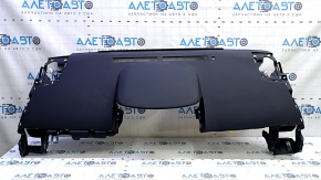 The front dashboard, upper part, with an AIRBAG, Toyota Prius V 12-16, black, rusty squib