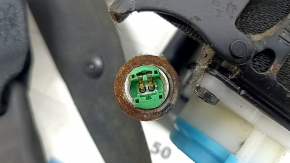Mazda CX-5 21-25 black driver's seat belt with tensioner and gray fastener, water contact, rusty squib, needs cleaning