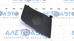 Upper dashboard trim panel for left Toyota Prius V 12-17 speakers, black