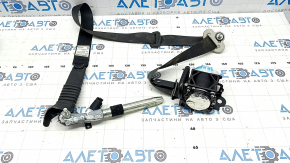 Mazda CX-5 21-25 black passenger seat belt with tensioner and gray fastener, water-resistant, for cleaning