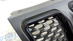 Jeep Compass 22-25 radiator grille assembly, 3 parts, gloss black inserts, scratches